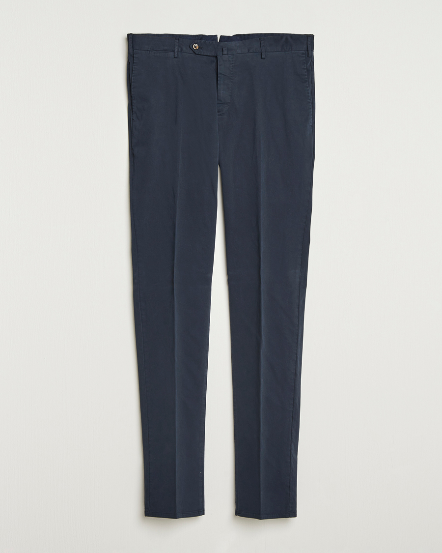 PT01 Slim Fit Cotton/Stretch Trousers Navy
