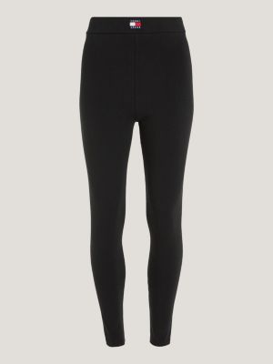 Calça legging skinny de comprimento total com emblema
