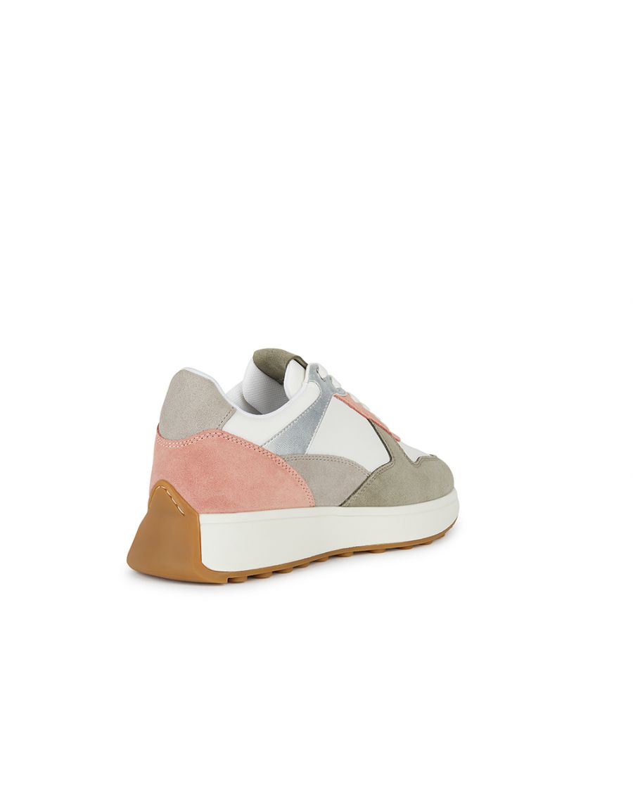 Baskets cuir kaki