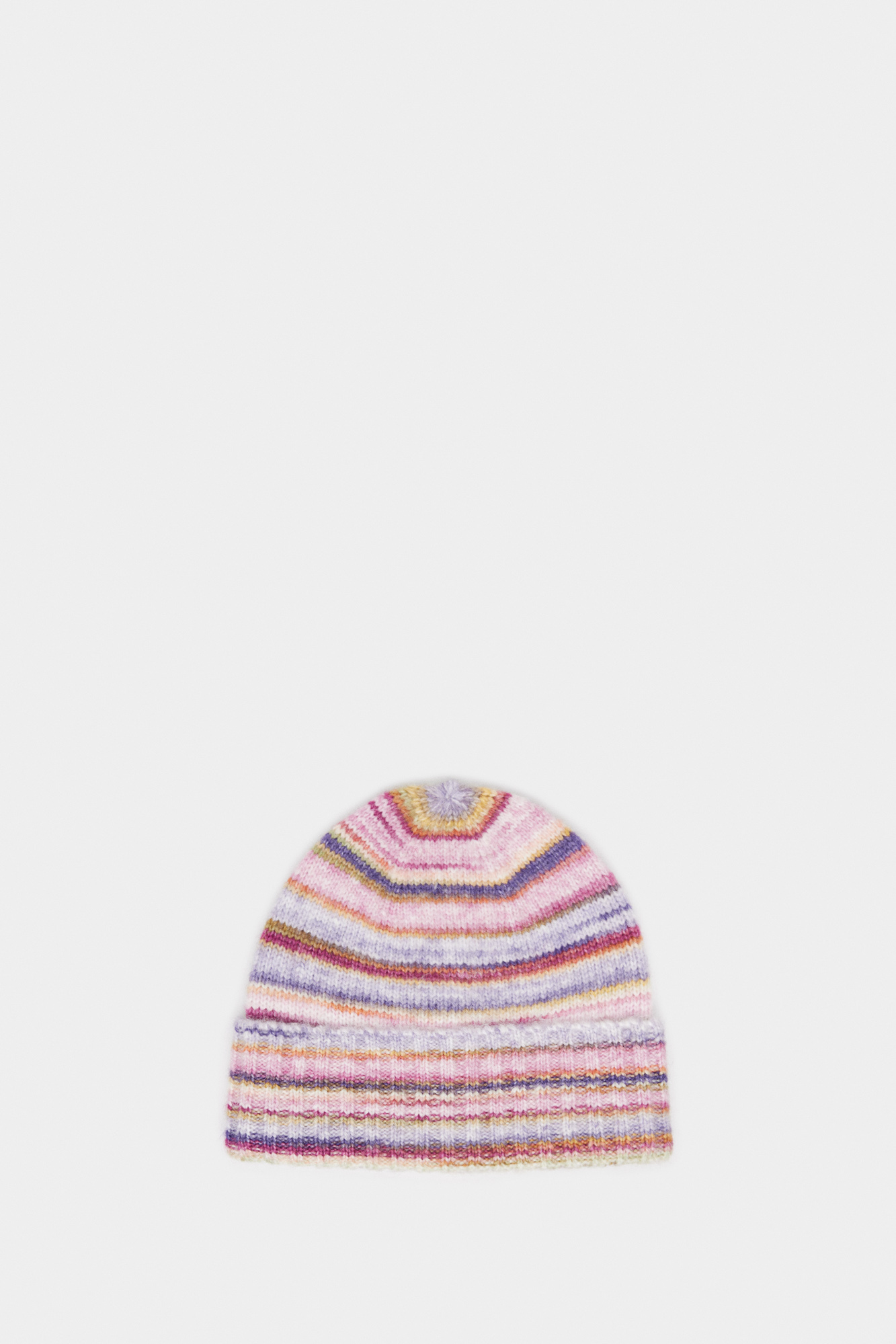 Chapéu listrado multicolorido