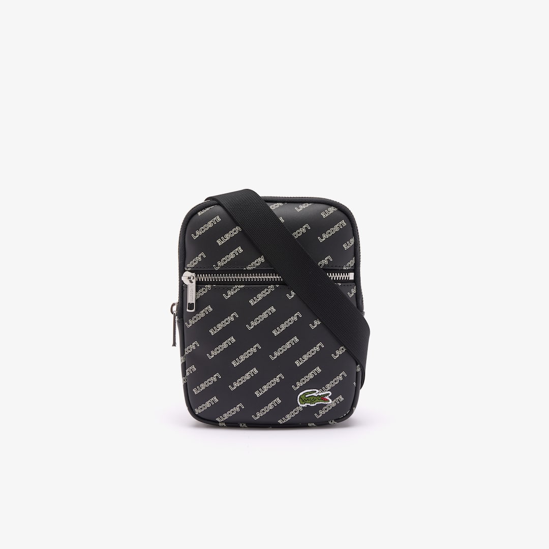 Sacoche LCST avec imprimé siglé Sacoches & Pochettes - Noir - Lacoste - Homme