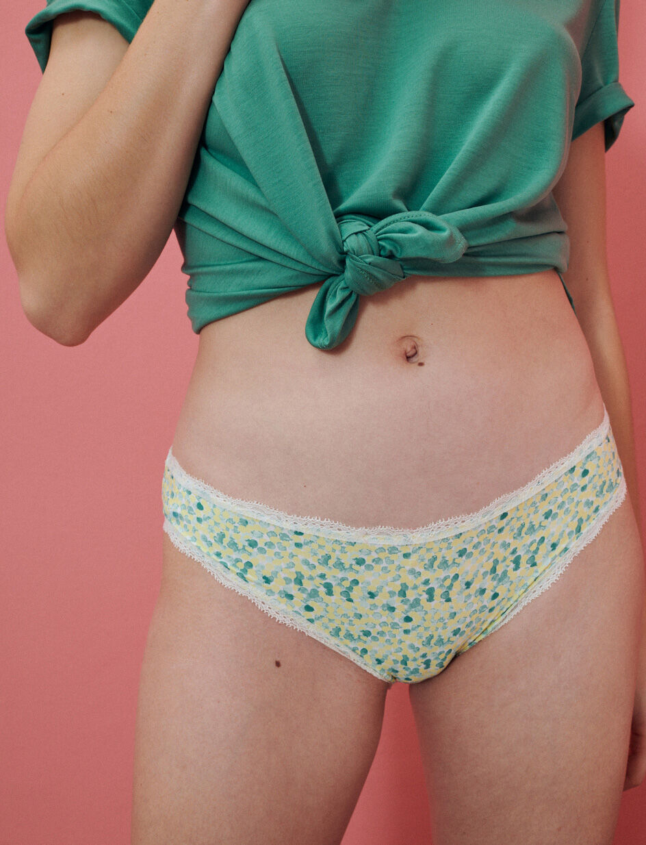Culotte taille basse - confettis ivoire