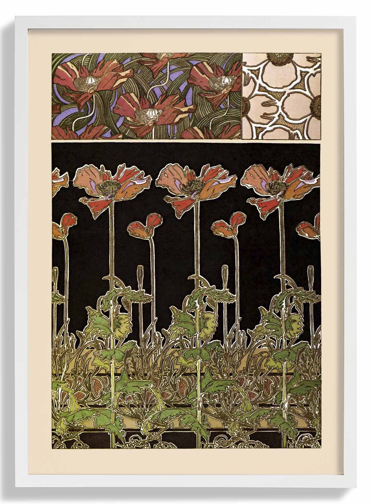 Orientalische Blumen von Alphonse Mucha