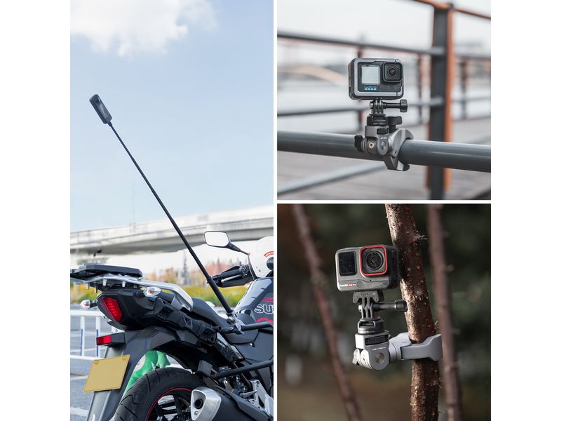 PGYTECH Klemmhalterung Super Clamp Mount Halterung für Fahr- und Motorräder