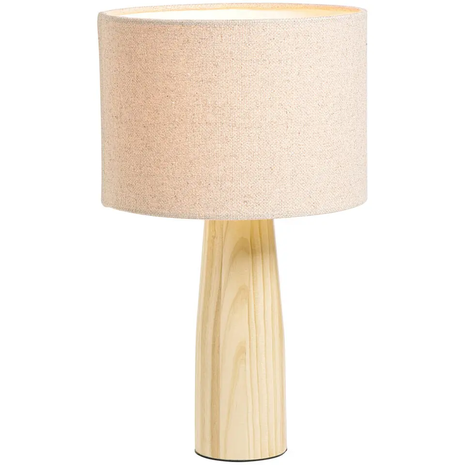 Lampenkap Luna cilinder naturel - 18xØ25 cm