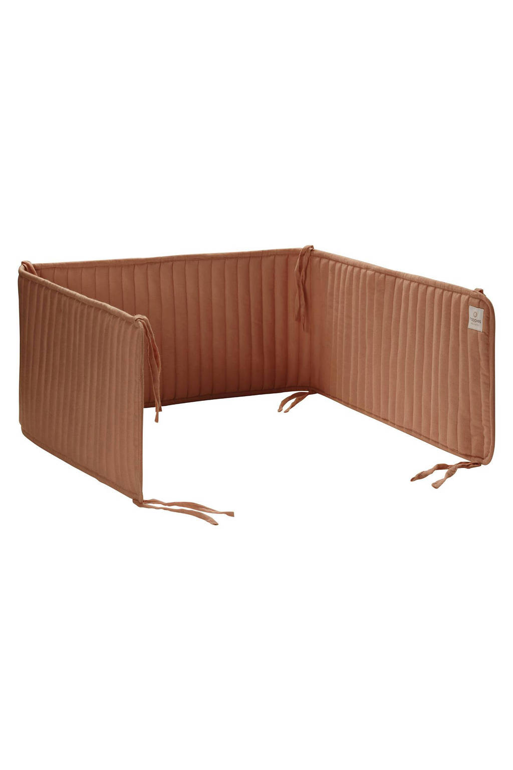 Quilted muslin bed-boxbumper Indian Tan