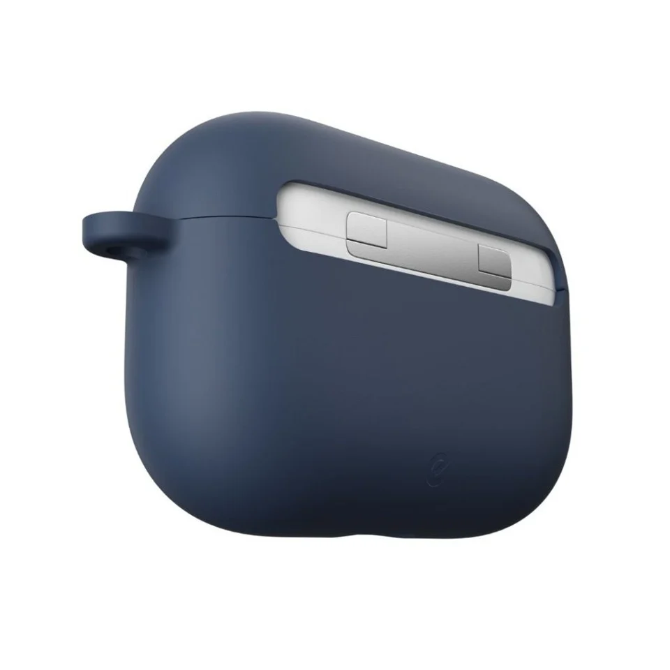 Keybudz - PodSkinz HyBridShell Series Keychain Case - Premium hard shell triple layer case for your Airpods Pro (Color: Midnight BlueBlue)