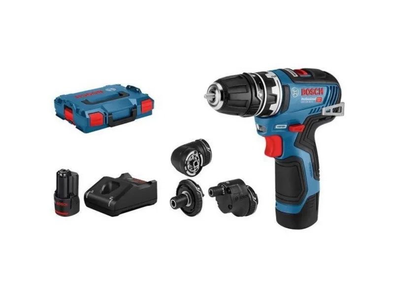 Bosch GSR 12V-35 FC Professional - Bor/driver - ledningfri - 2-hastigheders 10 mm - 35 N·m - 2 batterier - 12 V -