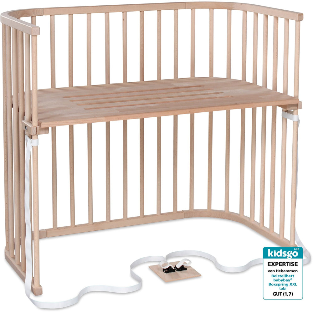 Køb babybay® Bedside Crib Natural Ubehandlet Boxspring Xxl Co-Sleeper Babyseng