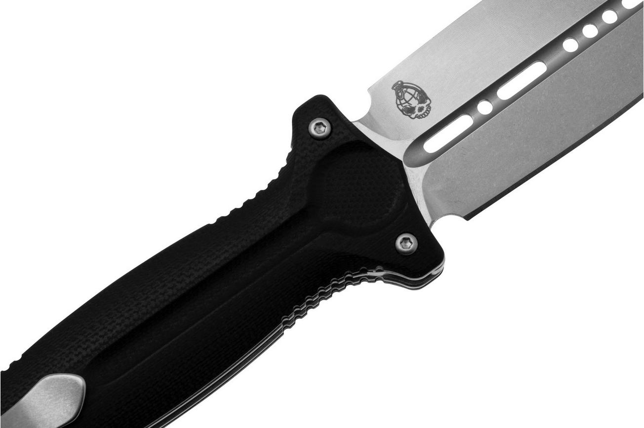 Böker Plus Cheus 01BO888 Stonewashed VG10, Black G10 zakmes, Alexey Ponomarev design