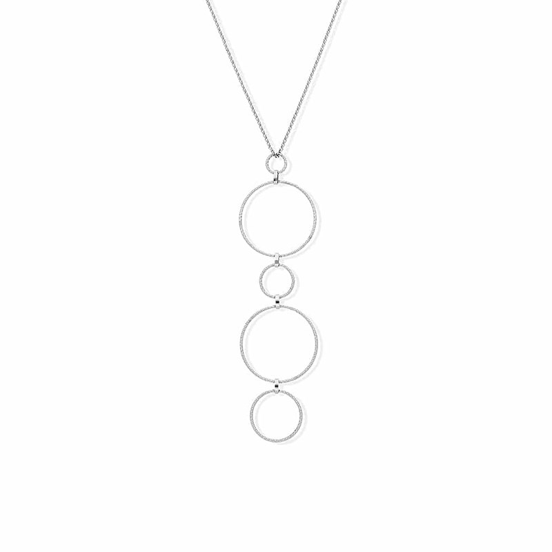 Collier Argent Rhodié Diamanté Alessia