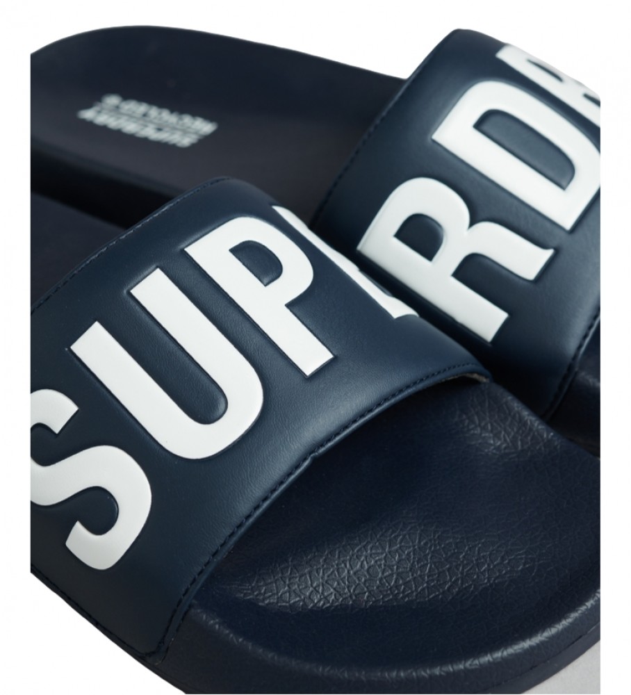 Superdry Chanclas de piscina Code Core marino