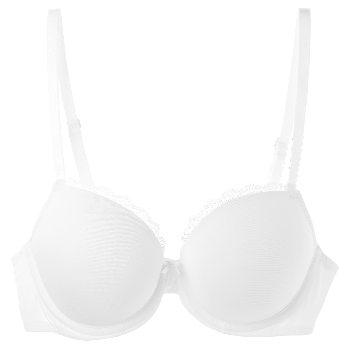 Gina Benotti Damen Push-Up-BH mit Spitze weiss