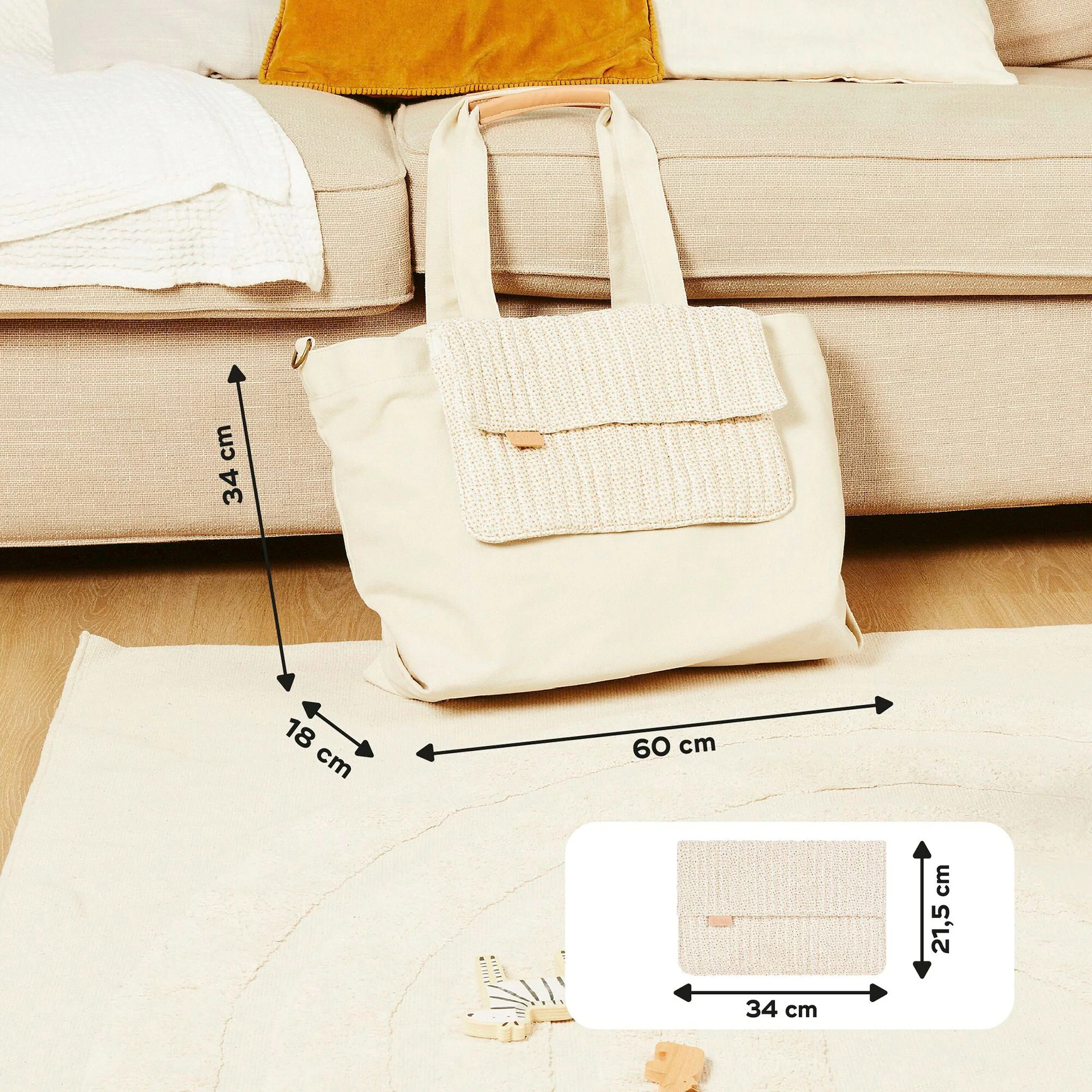 Babymoov Wickeltasche Tote Bag bloom