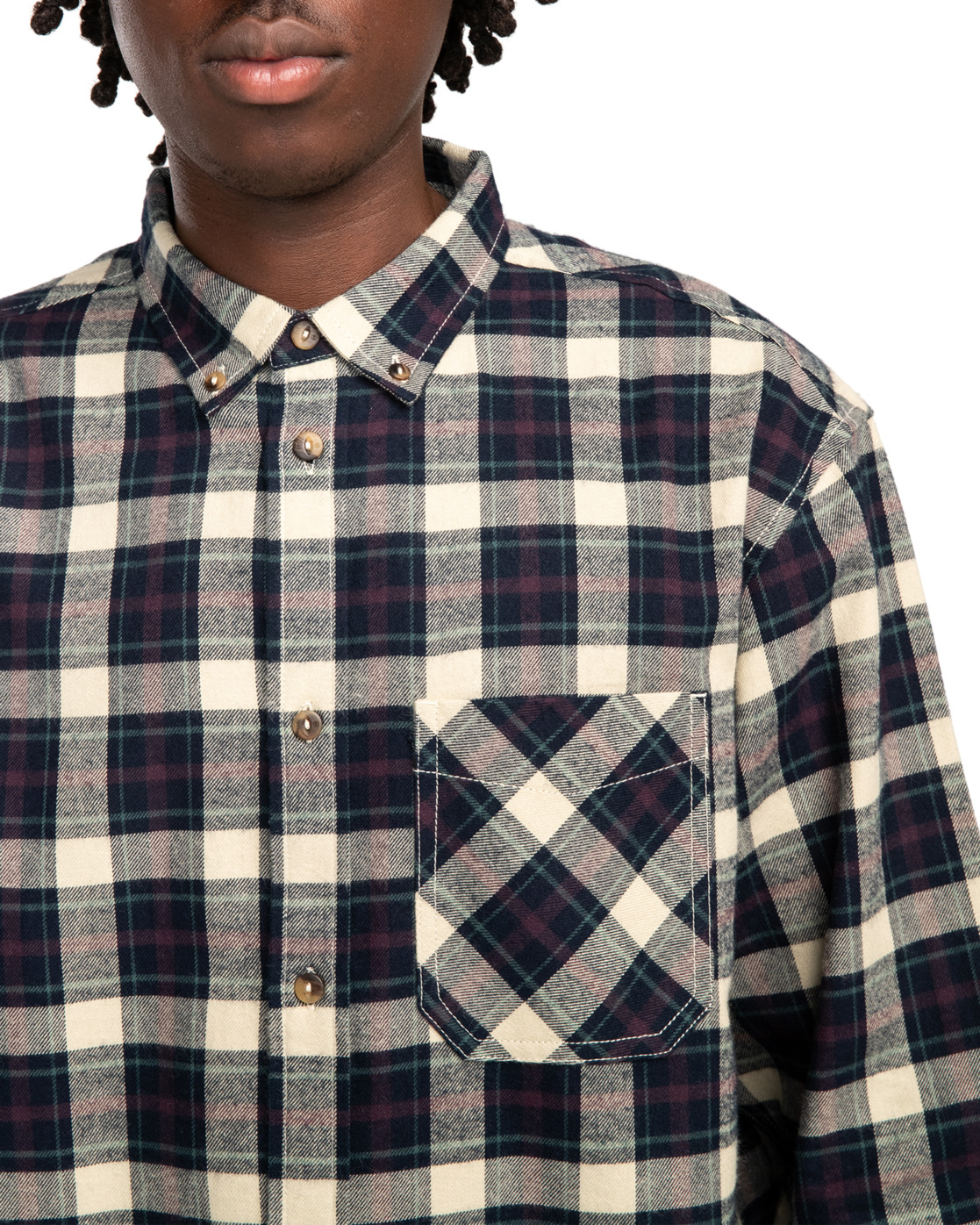 Element Ivy Shirt LS Tidal Foam Plaid