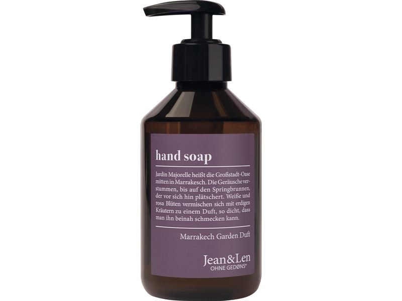 Jean & Len Flüssigseife Marrakesh Garden 250 ml Natürliche Handseife mit pflegendem Panthenol und rückfettenden Wirkstoffen
