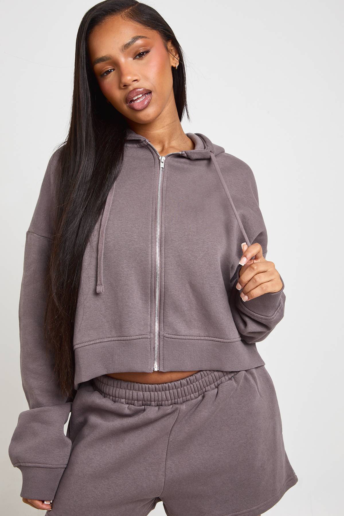 boohoo Ensemble De Survêtement 3 Pièces Bandeau À Casynthétiqueche Et Short