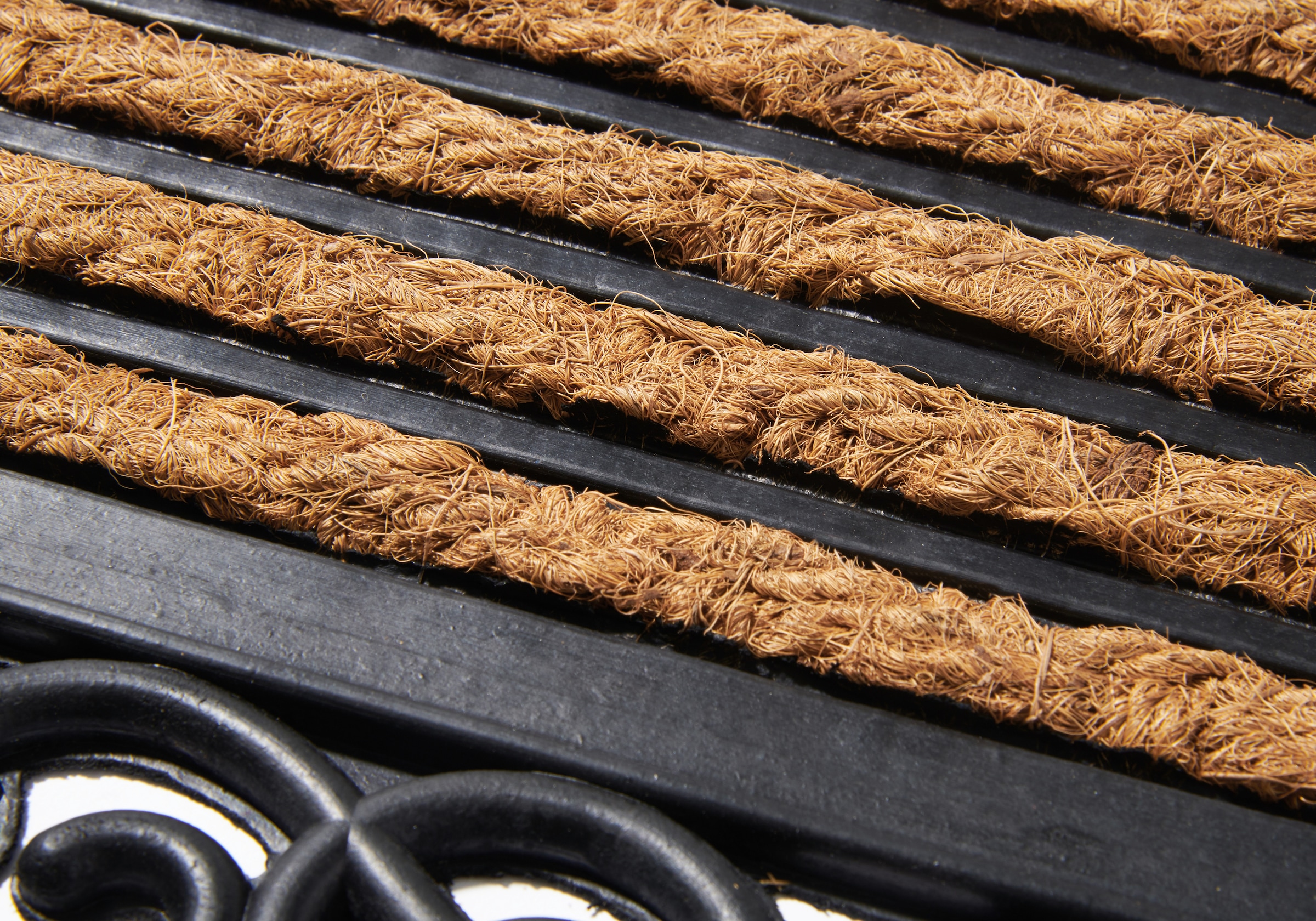 HANSE Home Fussmatte »Mix Mats  Gummi Kokos Panama, Türmatte« rechteckig 8 mm Höhe Strapazierfähig, pflegeleicht, robust, wetterfest, UV-beständig