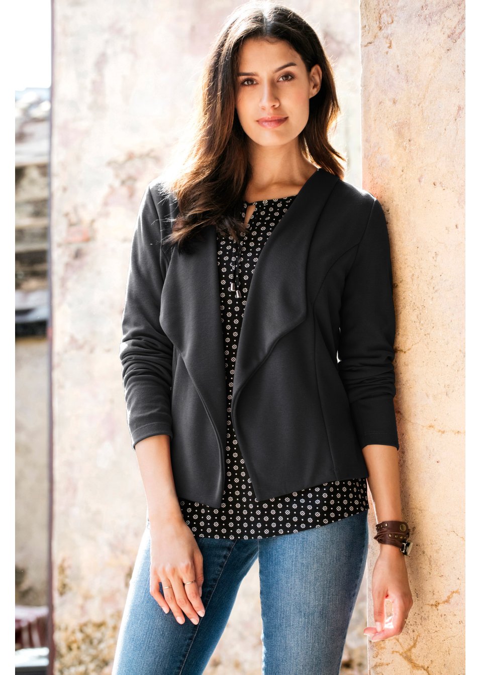 Blazer matière sweat
