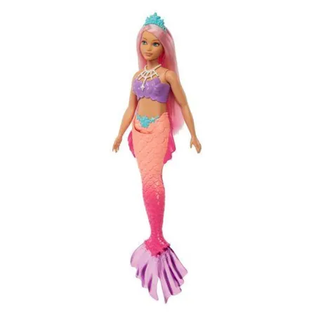 Barbie Dreamtopia Meerjungfrau-Puppe (kurvig, rosafarbenes Haar)