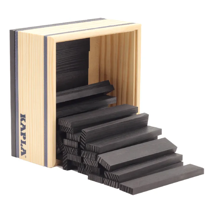 Kapla Coffret Carré - 40 planchettes | Noir