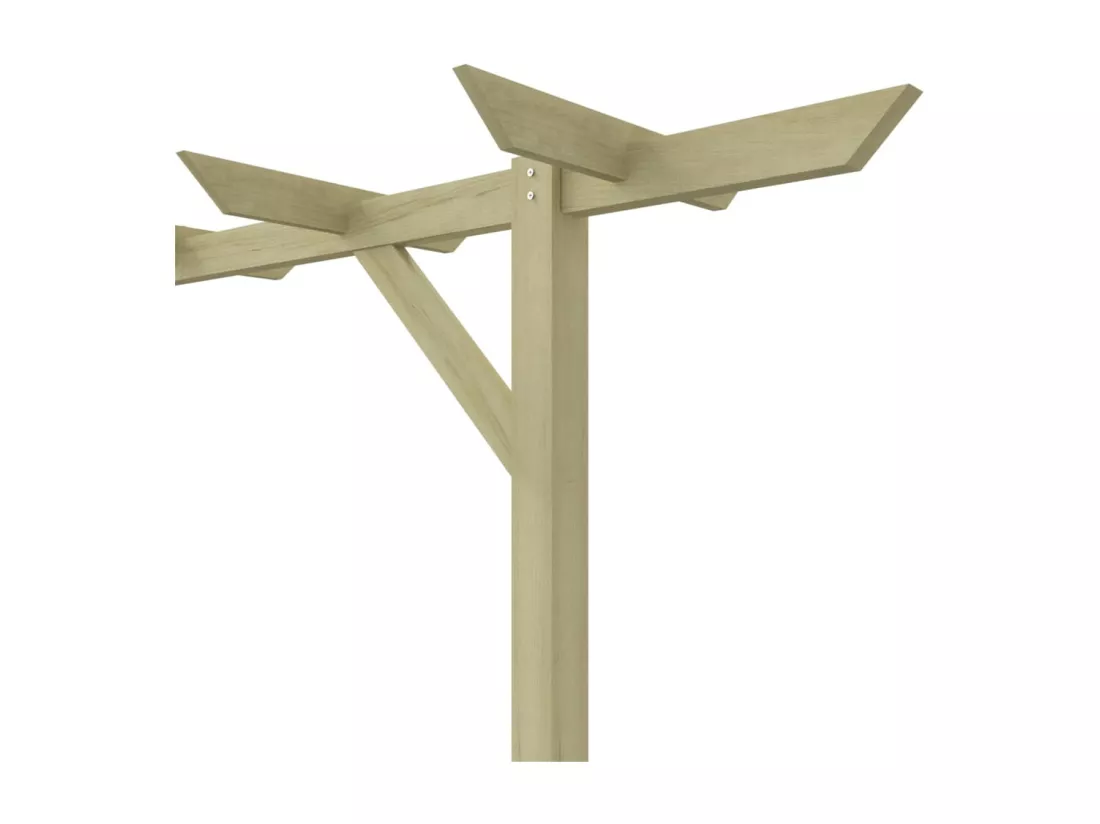 Pergola de jardin 205 x 40 x 203 cm Bois