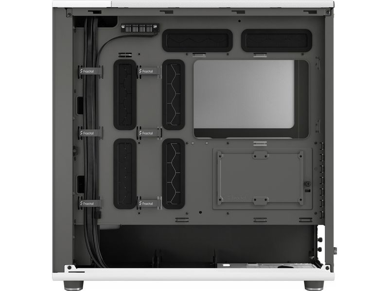 Fractal Design PC-Gehäuse North XL Weiss Elegantes Gehäuse mit offener Front aus echtem Eichenholz