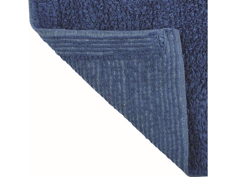 MSV Badteppich Dalija 45 x 70 cm, Dunkelblau Badematte aus hochwertiger Baumwolle