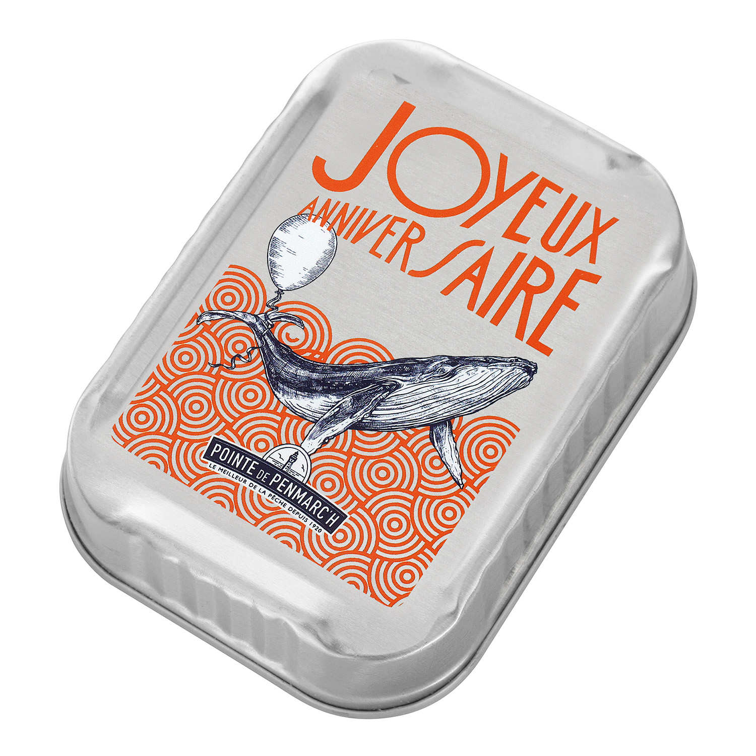 Sardines à l'ancienne à l'huile d'olive vierge extra - Boîte Joyeux Anniversaire