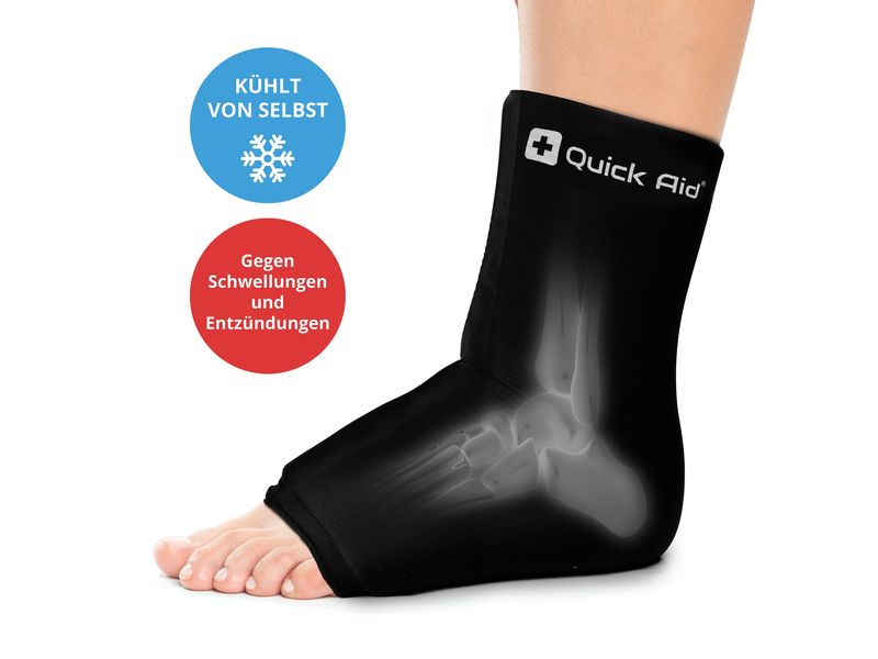 Quick Aid Fussgelenk Kühlmanschette Grösse L 1 Stück Für eine schnelle und effektive Schmerzlinderung