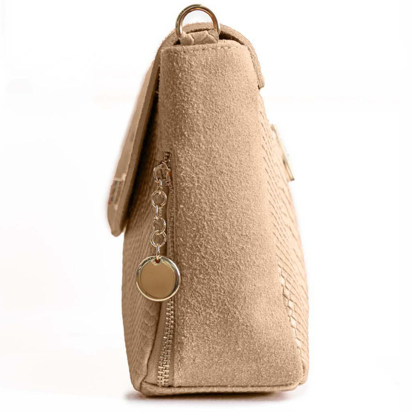 Christian Laurier Sac bandoulière en Cuir Acil nude - 23x18.5x8 cm