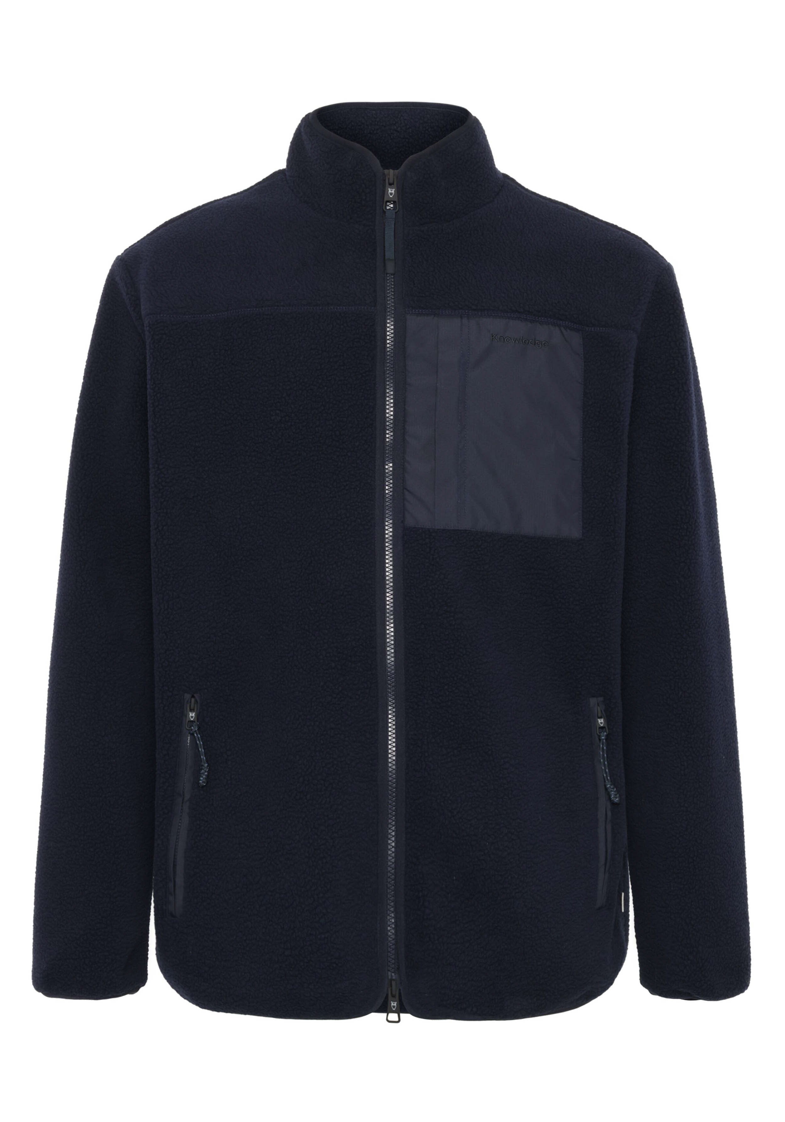 Knowledge Cotton Apparel Fleecejacke Loose Fit Zip Fleece Night Sky
