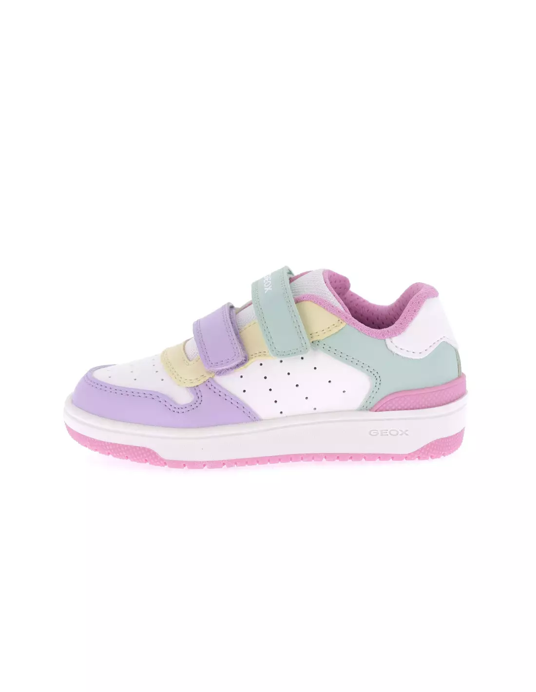 GEOX WASHIBA - Baskets BLANC/MULTICOLORE