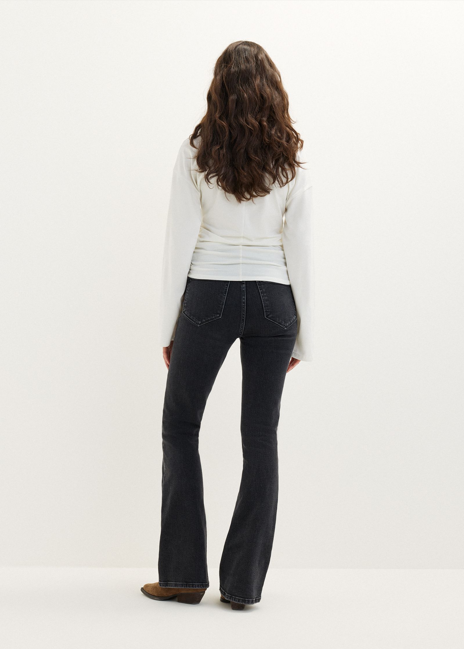 Longsleeve met zijplooi