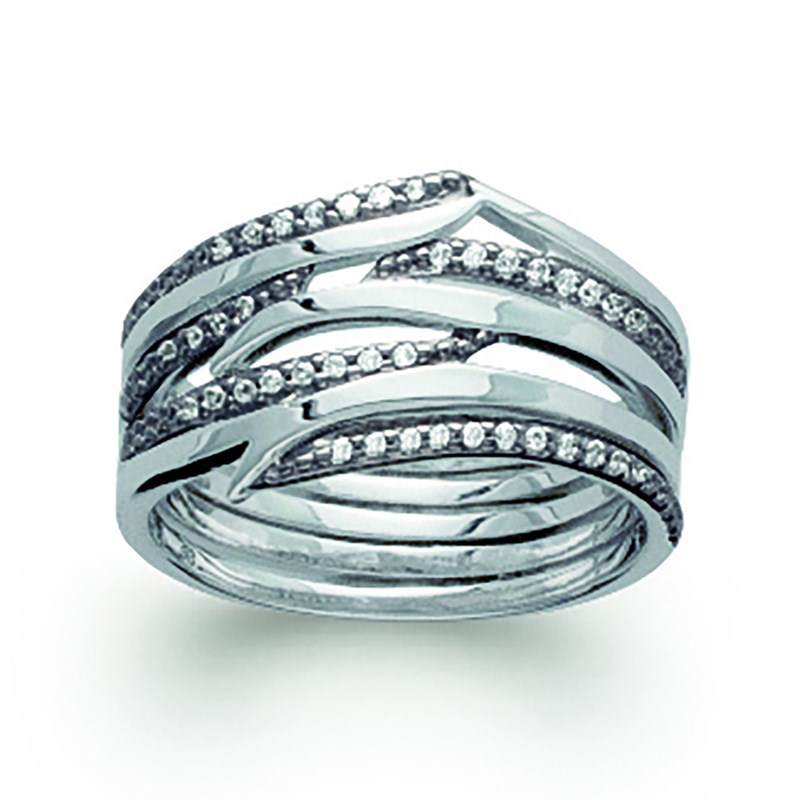 Bague Femme - Argent 925 - Oxyde de zirconium
