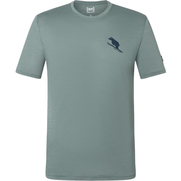 T-shirt randonnée SUPER.NATURAL LITTLE FLEAR TEE BALSAM GREEN/BLUEBERRY