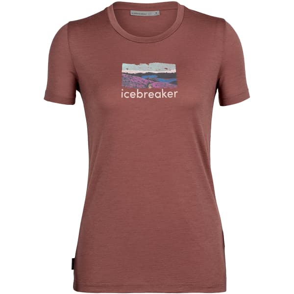 T-shirt randonnée ICEBREAKER W TECH LITE II SS TEE TRAILHEAD GRAPE