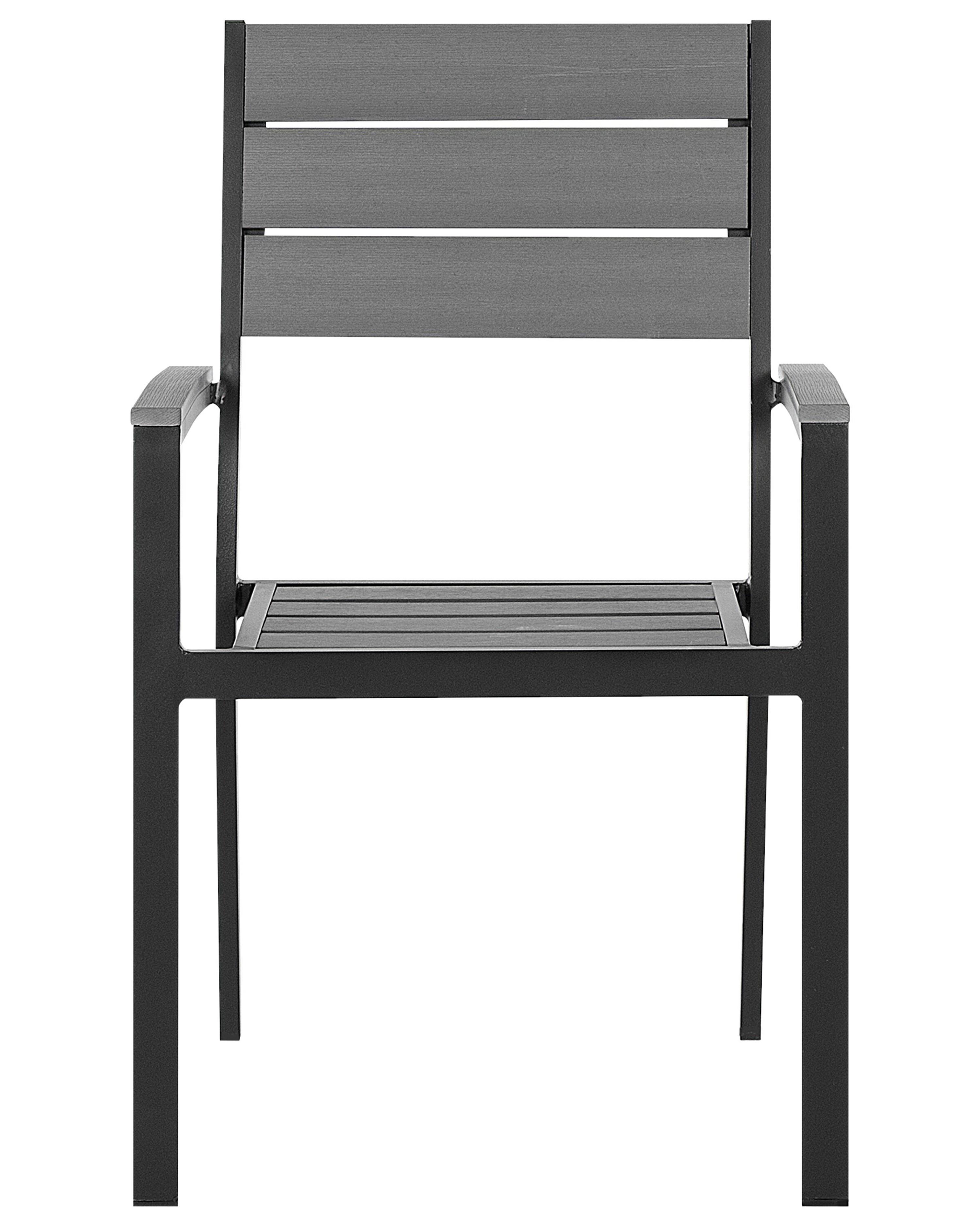 Set van 4 tuinstoelen PRATO Grijs