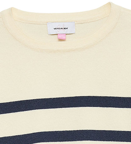 Vero Moda Girl Bluse - Strick - VmSaba - Birch/Navy Blazer
