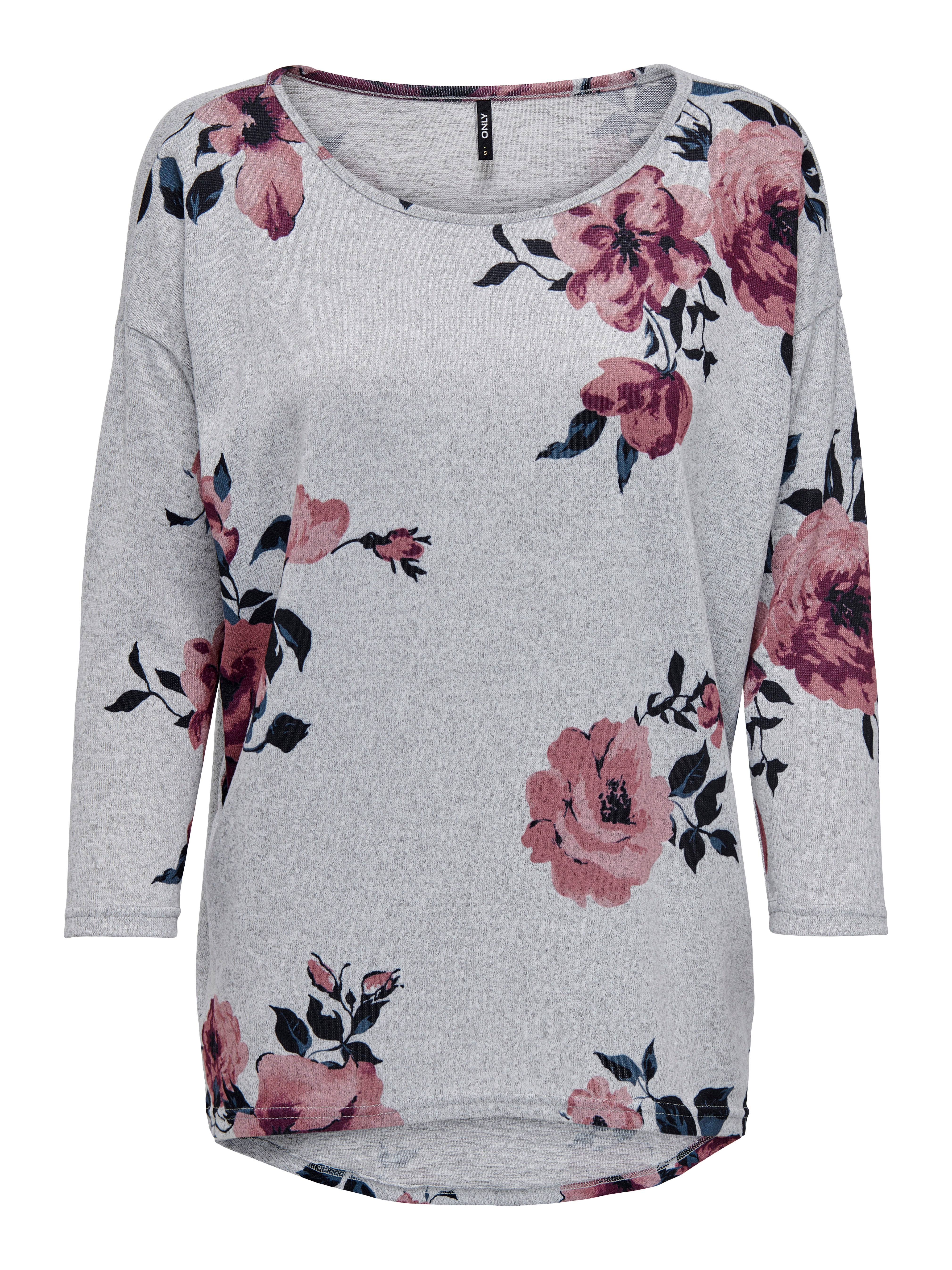 ONLELCOS Top Light Grey Melange