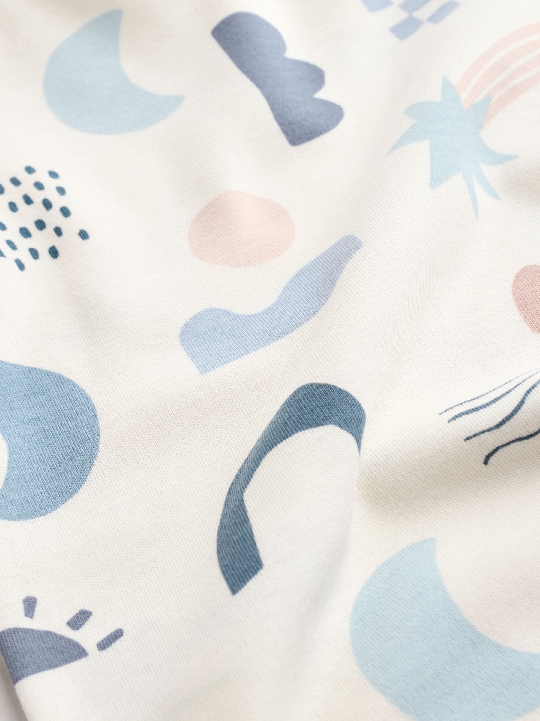 Blauw - Set van 5 rompers met lange mouwen