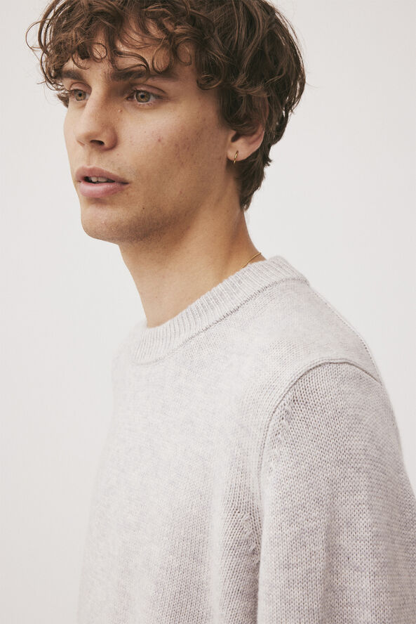 Magasin du Nord Collection Ethan 2 RWS Cashmere & Uldmix Light grey melange