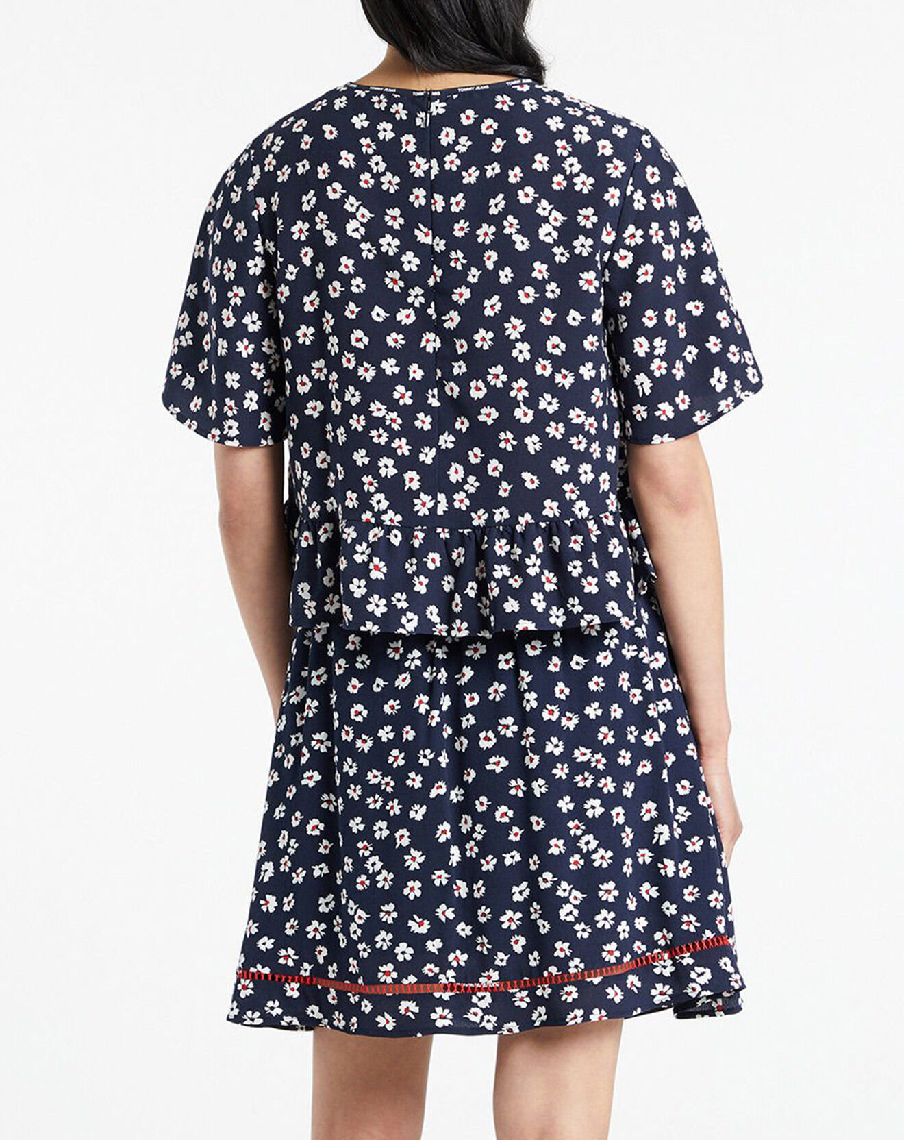 Tommy Jeans Blouse imprimée Fleurs bleu marine