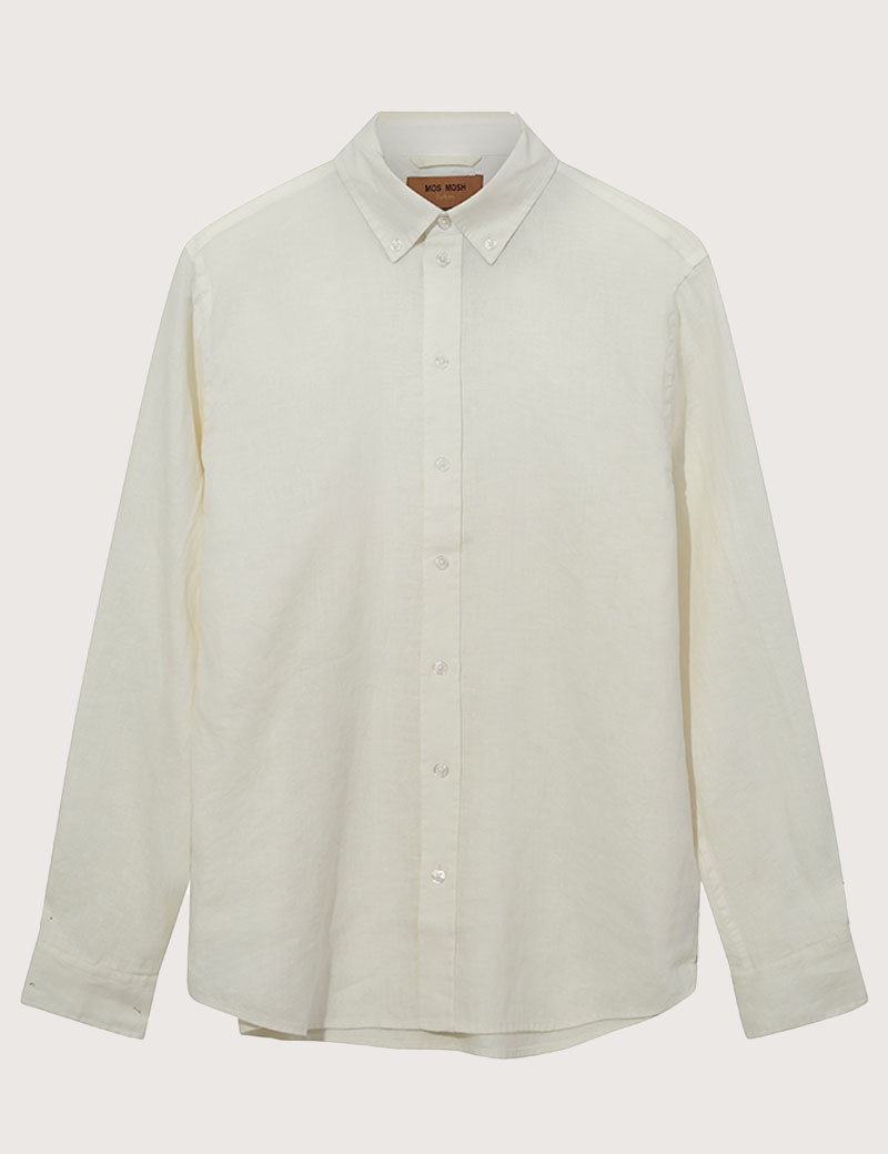 MOS MOSH CHEMISE HOMME MANCHES LONGUES EN LIN THEO ECRU