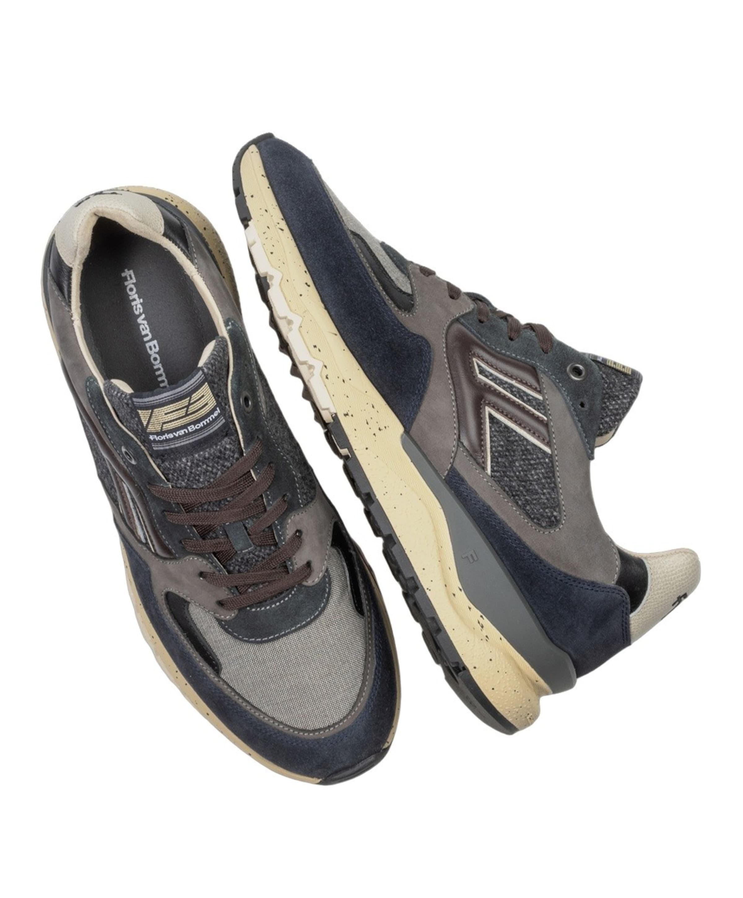 Floris van Bommel heren sneakers blauw