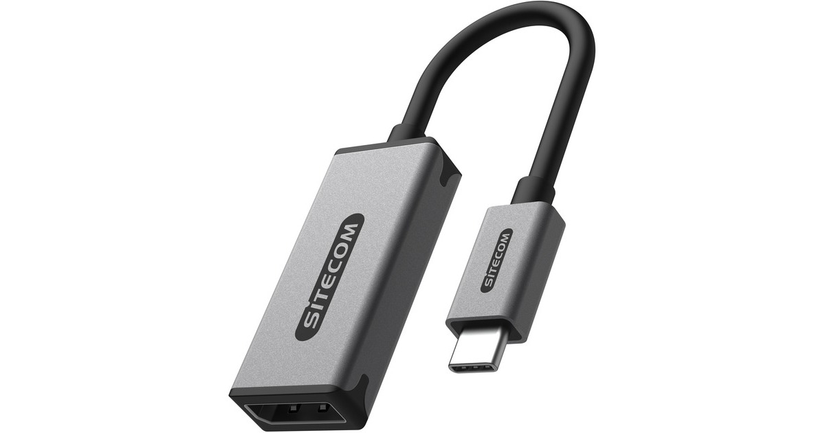 SitecomUSB-C naar DisplayPort 1.4 adapter  (Grijs)