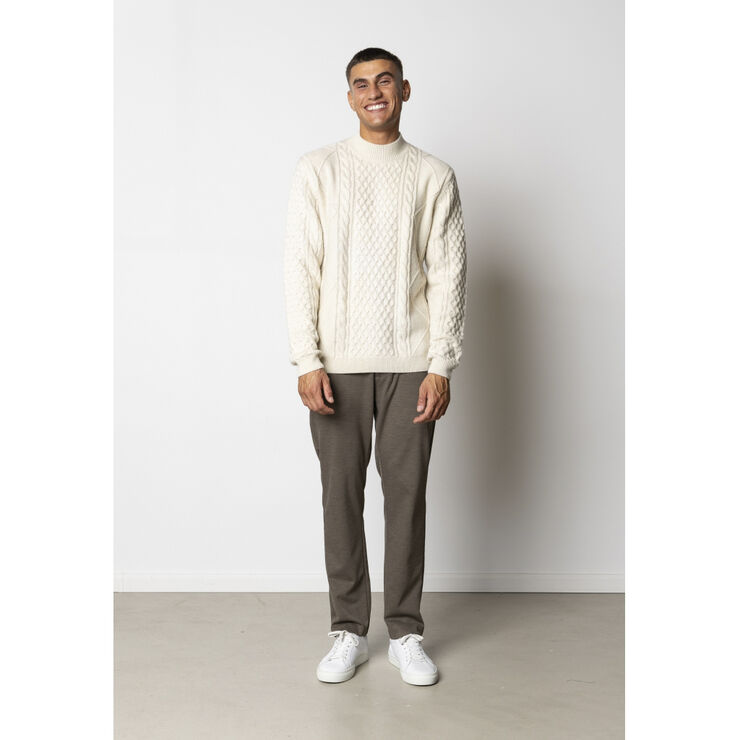 Clean Cut Copenhagen Morgan wool knit Ecru melange