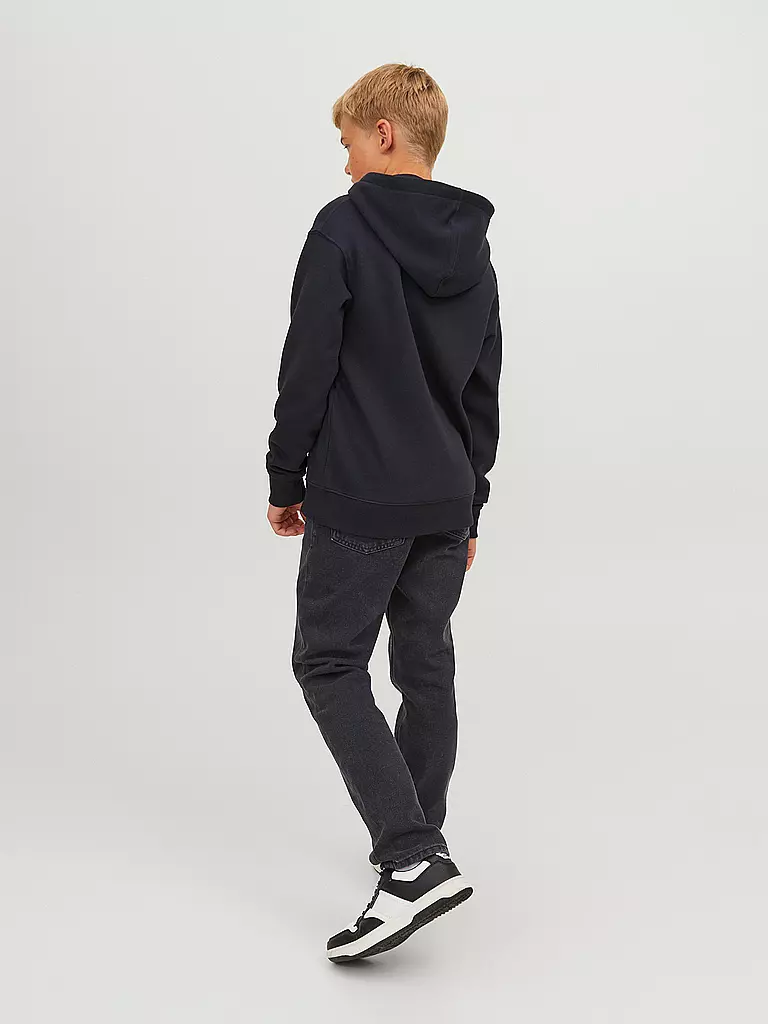 JACK & JONES Jungen Jeans Regular Fit JJICLARK JJORIGINAL schwarz