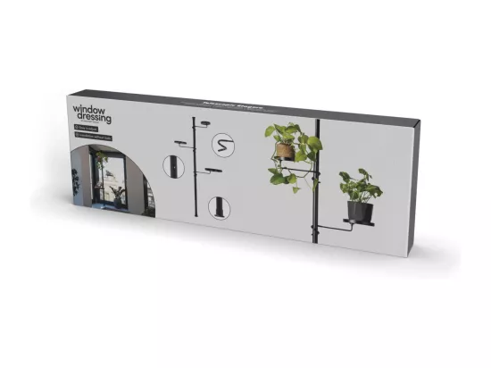 Etagère télescopique avec supports à plantes Petit modèle