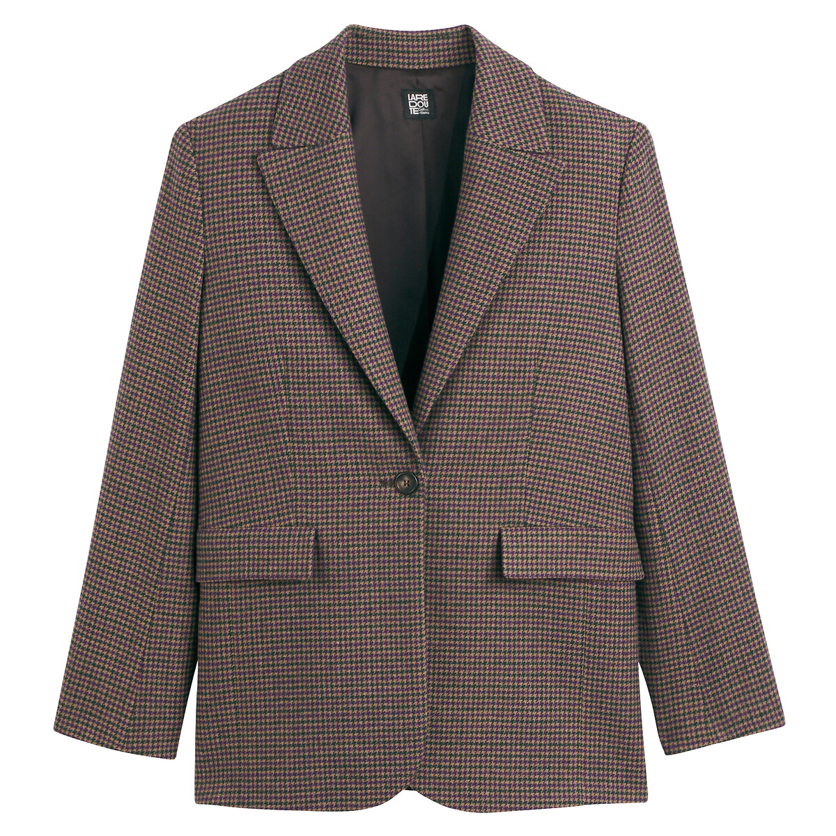 COLEÇÕES LA REDOUTE<br>Jaqueta xadrez, modelo oversized